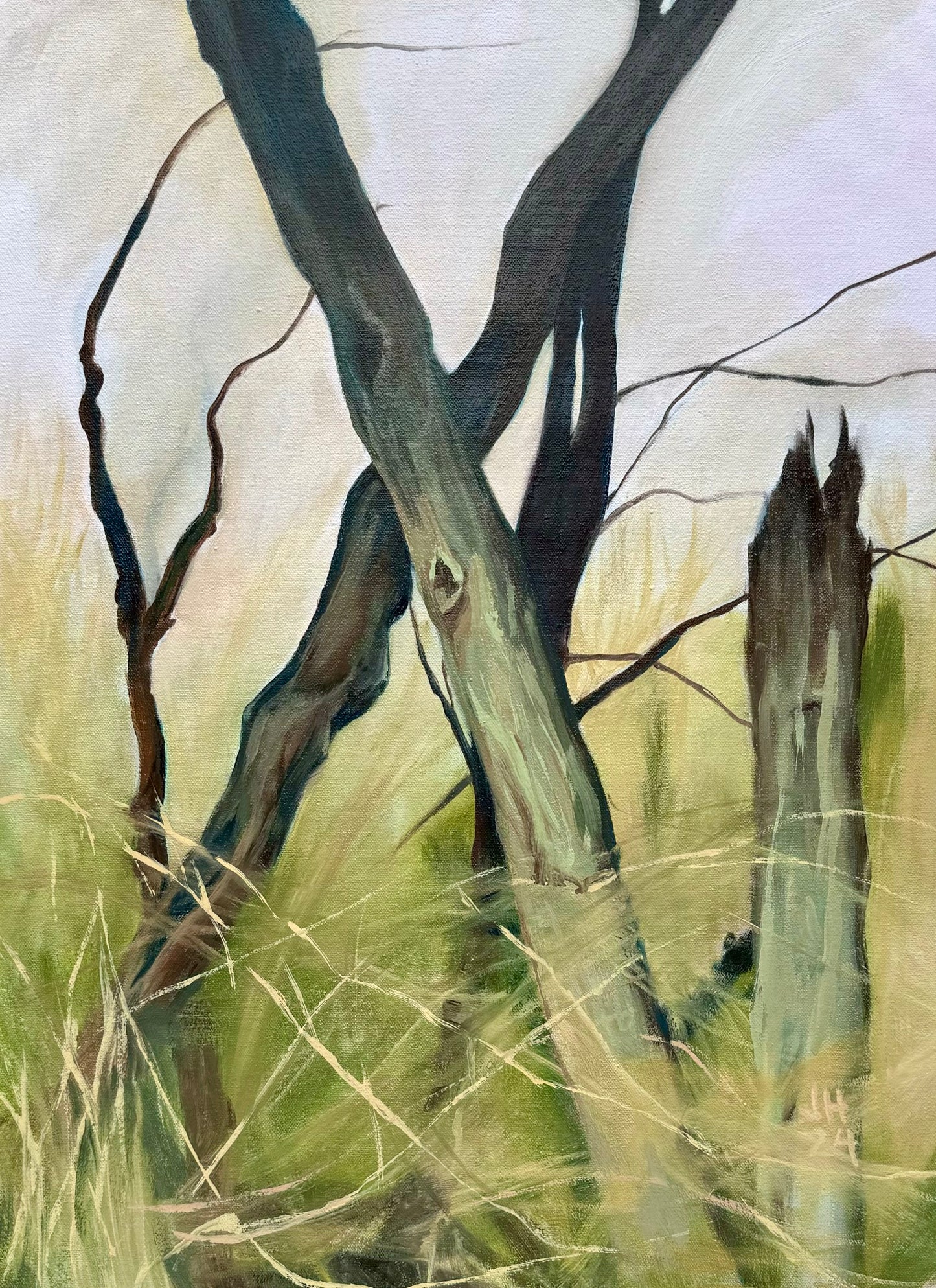 Crossing, Oil on canvas, 18" x 24"