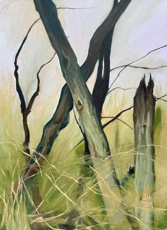 Crossing, Oil on canvas, 18" x 24"