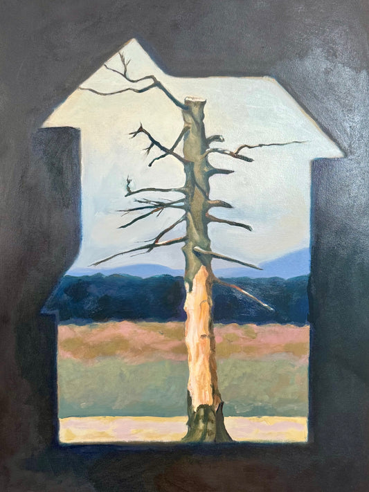 History of Trees 3, Oil on Paper 3, 22" x 30"