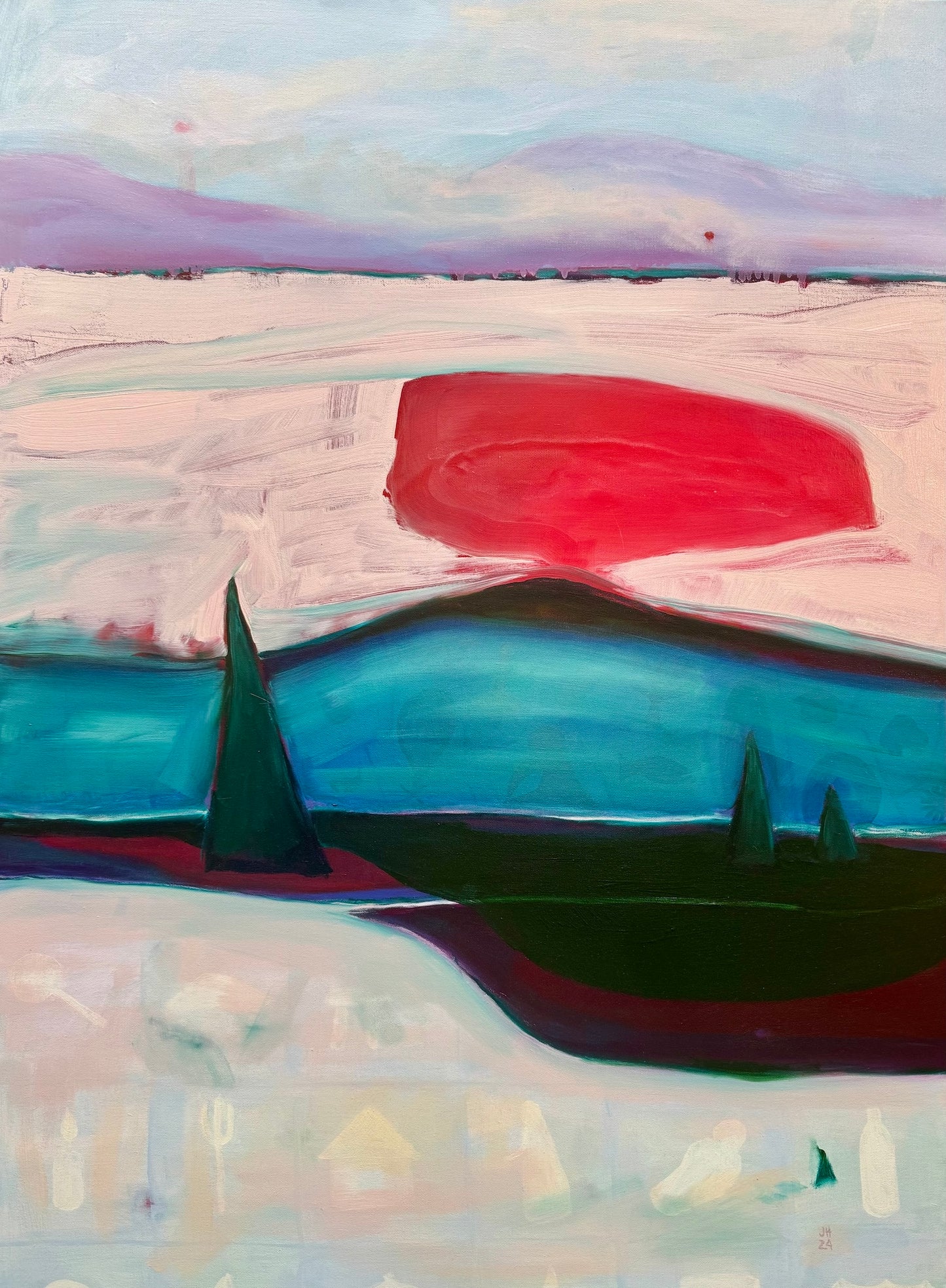 Archaeology, Oil on Canvas, 40x30"