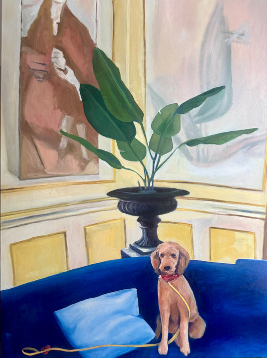 Milo at the Lenox, Oil on Canvas, 40x30", 2026